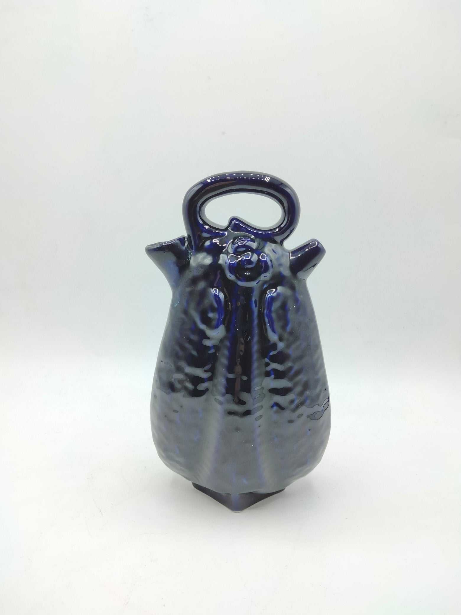 otijo artesanal de cerámica azul, diseño elegante, calidad excepcional - Cositas Antiguas – La Guadaña, Anticuarios Online en Jerez , vender antigüedades, muebles antiguos