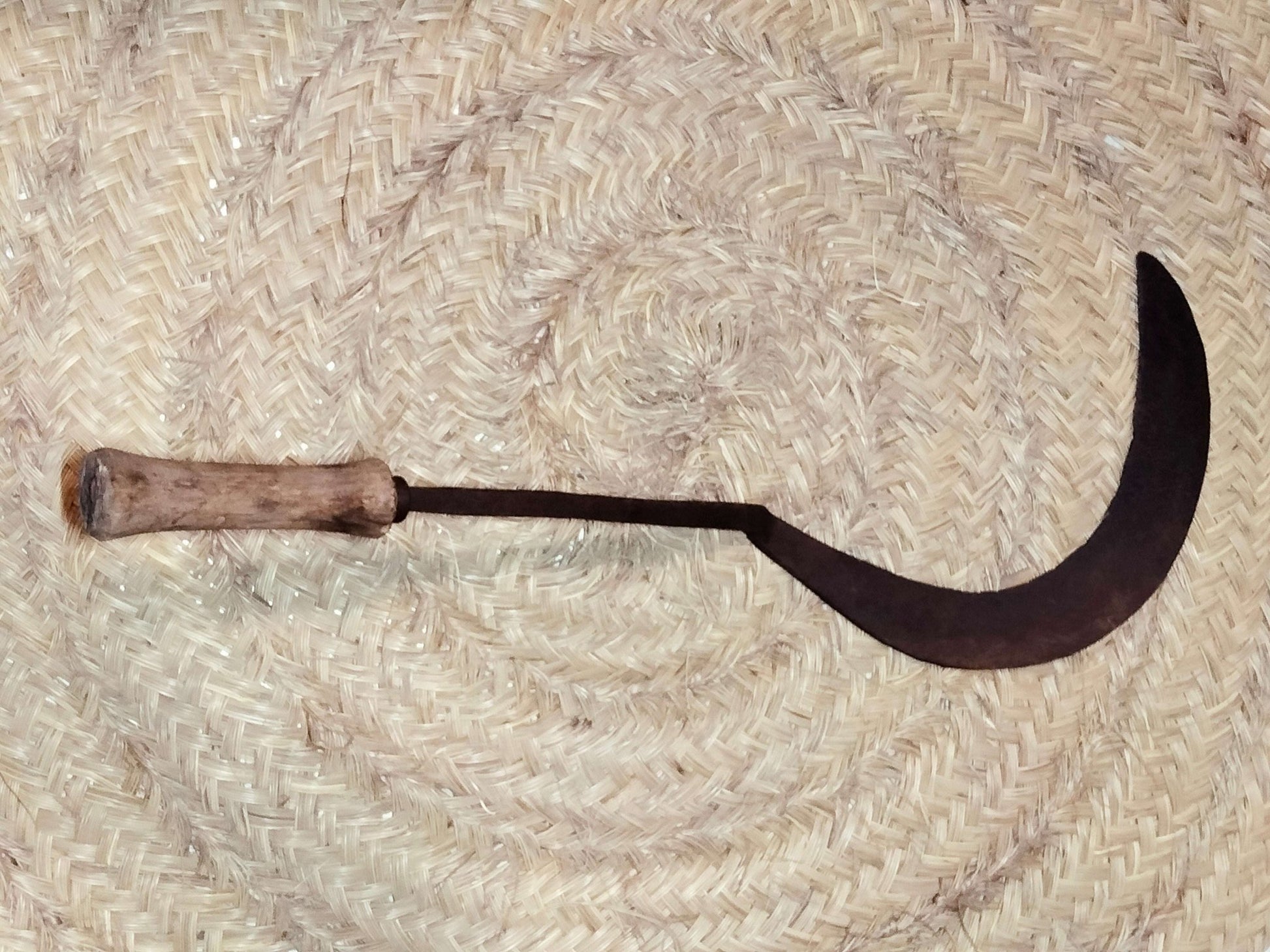Hocino de brazo largo y curvado, antigua herramienta de campo - Cositas Antiguas – La Guadaña, Anticuarios Online en Jerez , vender antigüedades, muebles antiguos