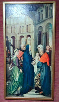 Tríptico de Madera Virgen María | Arte Sacro - Cositas Antiguas – La Guadaña, Anticuarios Online en Jerez , vender antigüedades, muebles antiguos