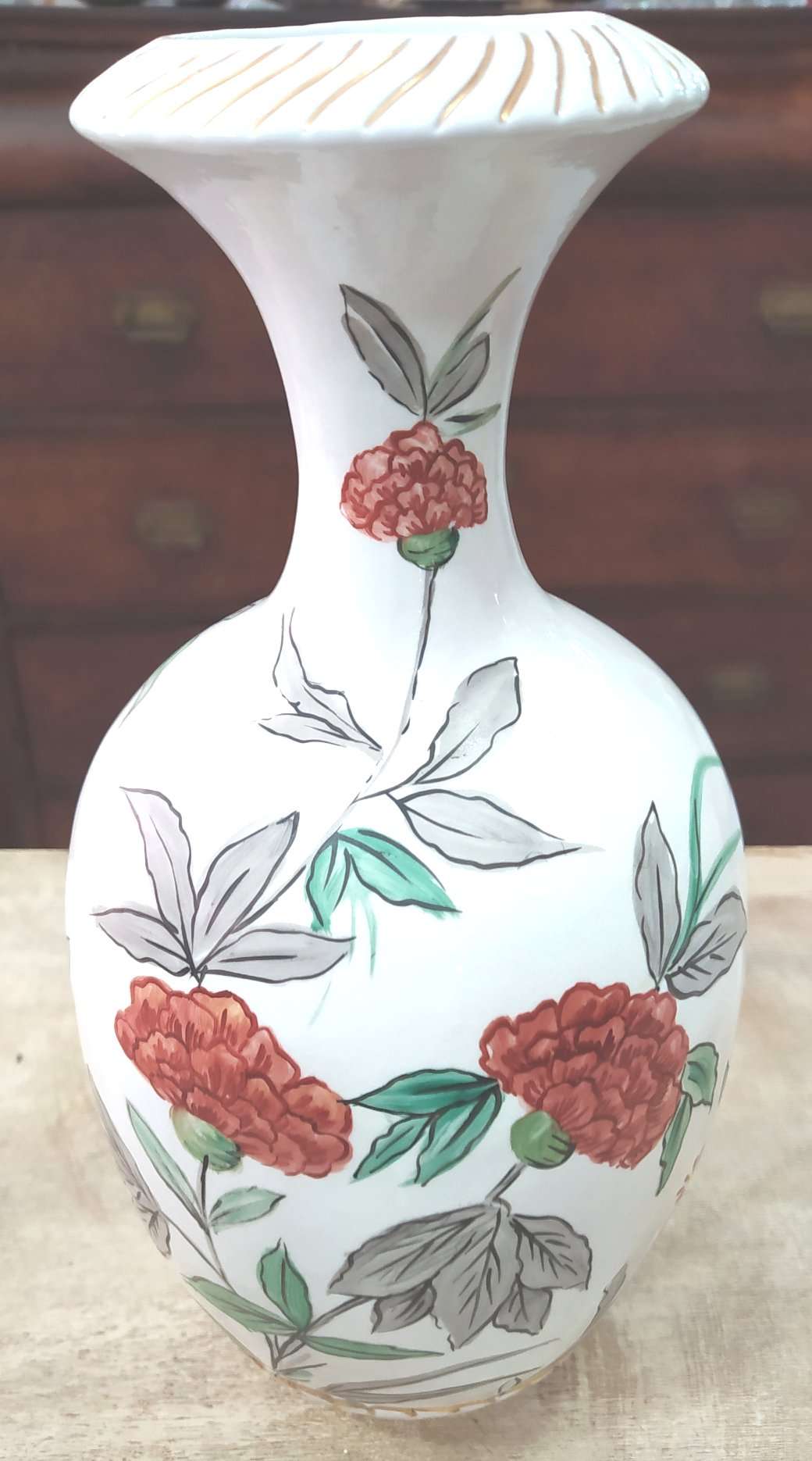 Jarrón antiguo de Manises, calidad artesanal y diseño único - Cositas Antiguas – La Guadaña, Anticuarios Online en Jerez , vender antigüedades, muebles antiguos