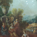 Cuadro italiano ovalado con marco de metal y cristal - Cositas Antiguas – La Guadaña, Anticuarios Online en Jerez , vender antigüedades, muebles antiguos