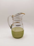 Jarra de Cristal Verde Mate y Dorado – Calidad y Elegancia - Cositas Antiguas – La Guadaña, Anticuarios Online en Jerez , vender antigüedades, muebles antiguos