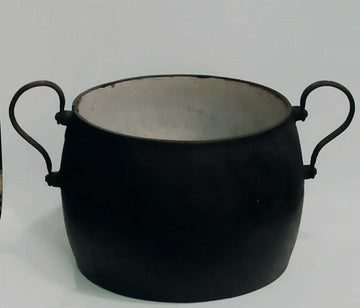 Olla antigua de hierro esmaltada – excelente calidad - Cositas Antiguas – La Guadaña, Anticuarios Online en Jerez , vender antigüedades, muebles antiguos