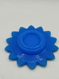 Plato de opalina azul con decorado dorado, calidad premium - Cositas Antiguas – La Guadaña, Anticuarios Online en Jerez , vender antigüedades, muebles antiguos