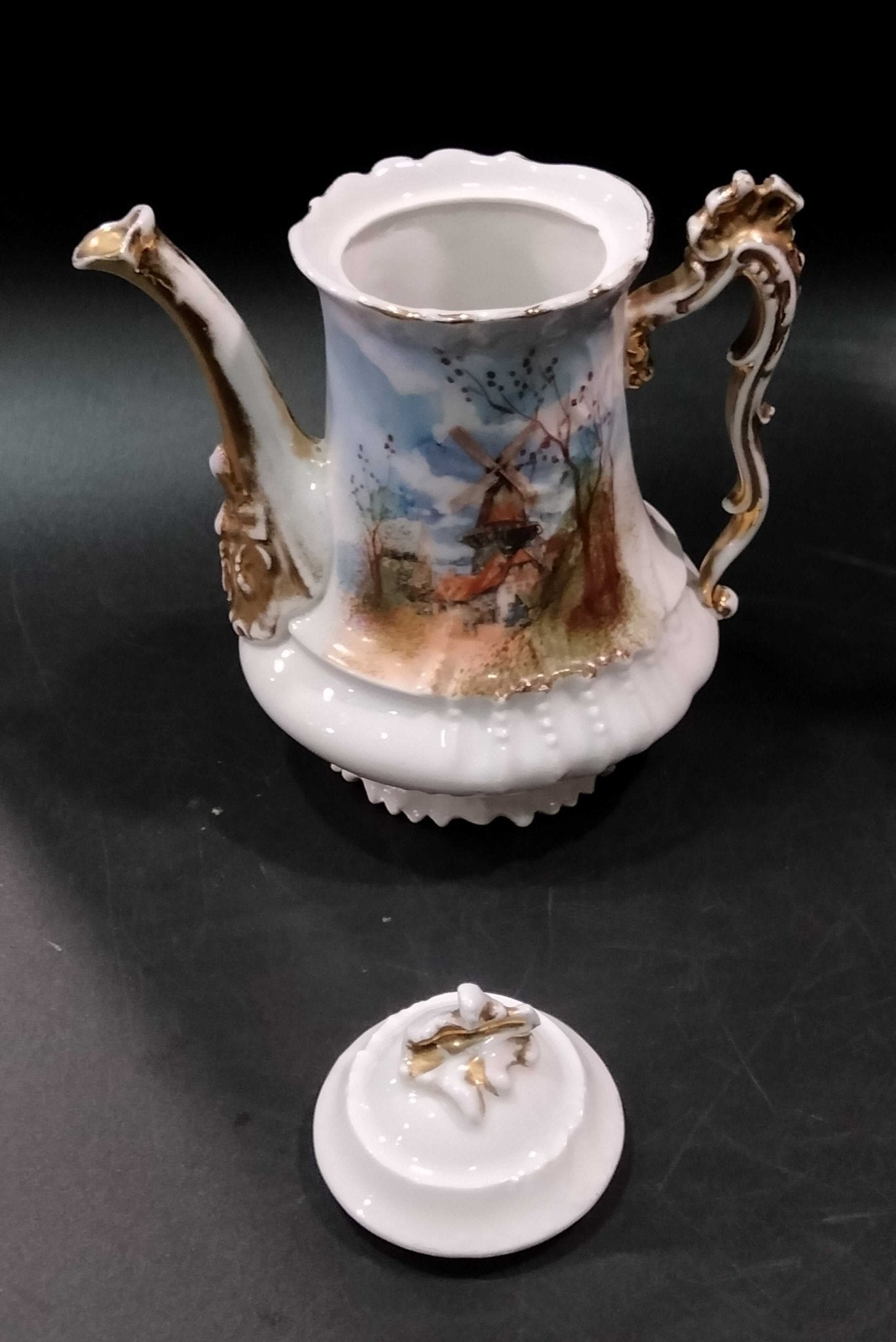 Juego de Café Tu y Yo de Porcelana Limoges, 1915-1934 - Cositas Antiguas – La Guadaña, Anticuarios Online en Jerez , vender antigüedades, muebles antiguos