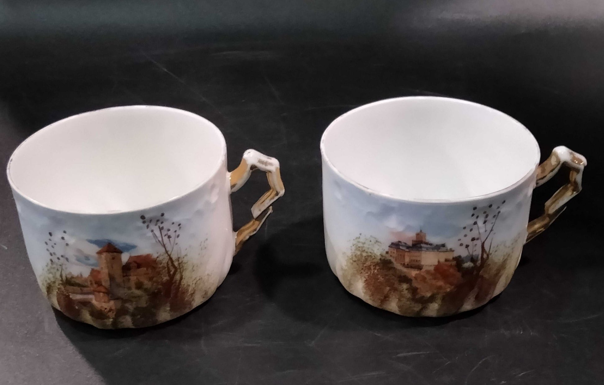 Juego de Café Tu y Yo de Porcelana Limoges, 1915-1934 - Cositas Antiguas – La Guadaña, Anticuarios Online en Jerez , vender antigüedades, muebles antiguos