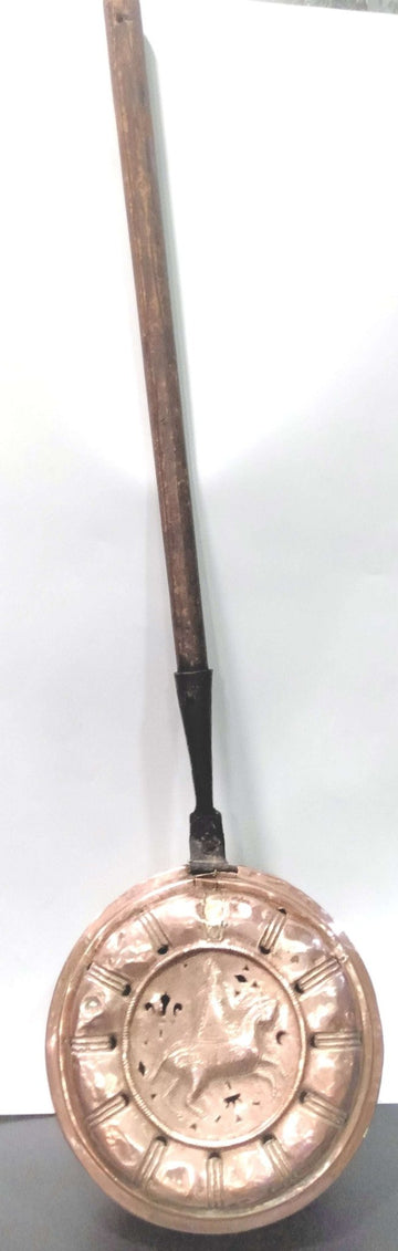 Calienta camas de cobre repujado antiguo - Artículo - Cositas Antiguas – La Guadaña, Anticuarios Online en Jerez , vender antigüedades, muebles antiguos