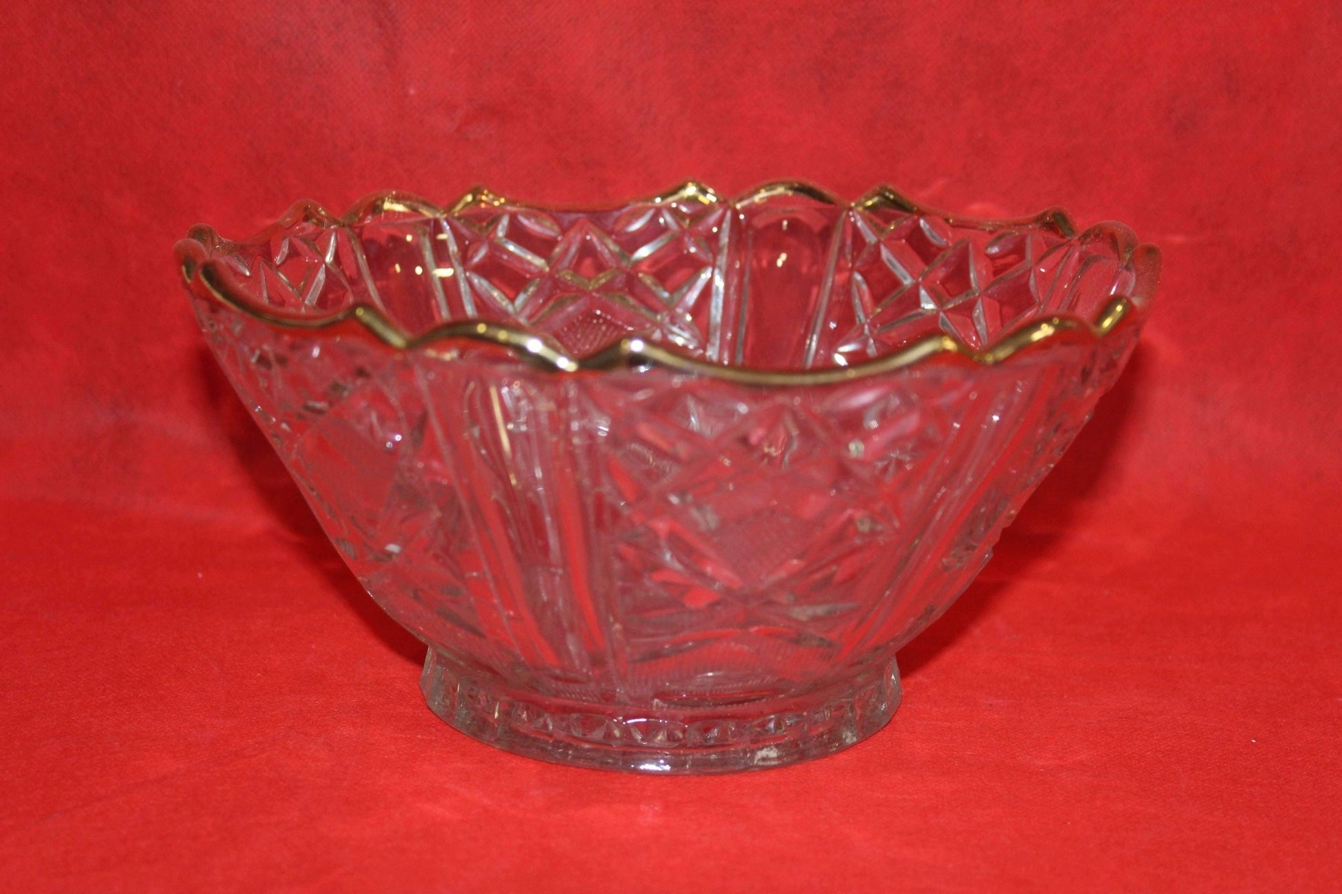 Centro de mesa de cristal elegante de alta calidad - Cositas Antiguas – La Guadaña, Anticuarios Online en Jerez , vender antigüedades, muebles antiguos