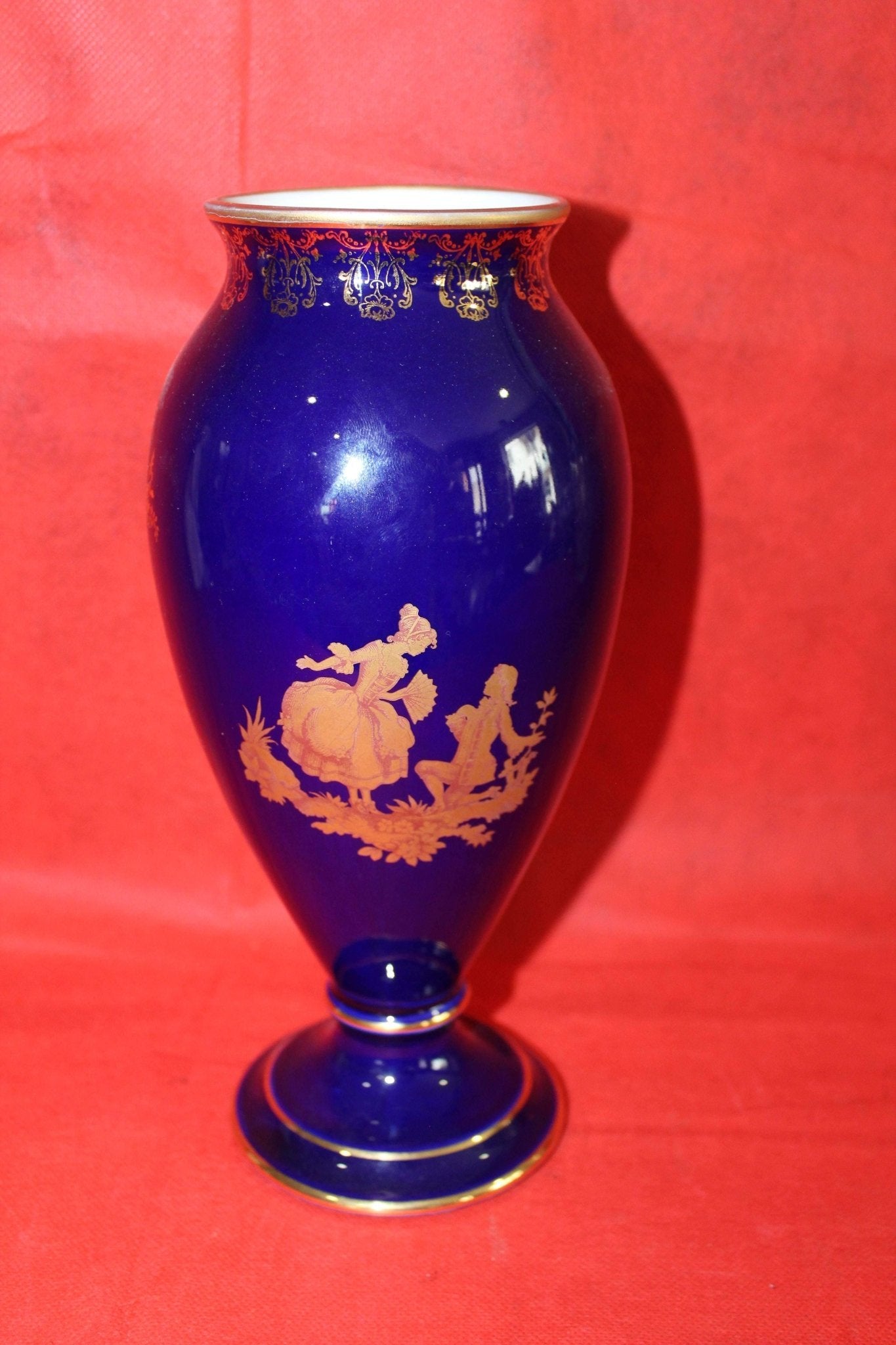Jarron de porcelana Limoges, auténtico y elegante - Cositas Antiguas – La Guadaña, Anticuarios Online en Jerez , vender antigüedades, muebles antiguos