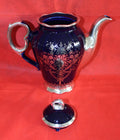 Juego de Café Azul Cobalto con Hilo de Plata - Elegancia - Cositas Antiguas – La Guadaña, Anticuarios Online en Jerez , vender antigüedades, muebles antiguos