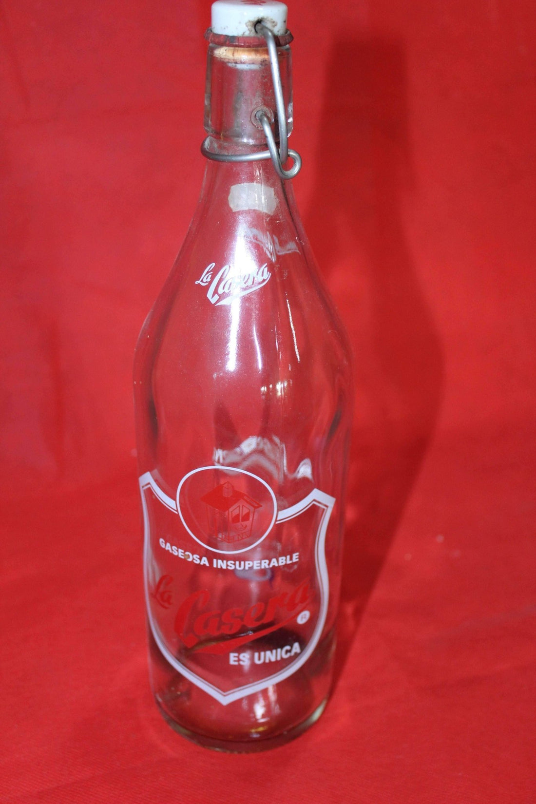 Botella antigua de cristal La Casera, excelente calidad - Cositas Antiguas – La Guadaña, Anticuarios Online en Jerez , vender antigüedades, muebles antiguos