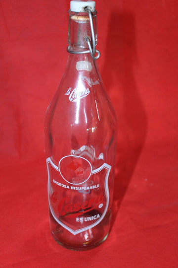 Botella antigua de cristal La Casera, excelente calidad - Cositas Antiguas – La Guadaña, Anticuarios Online en Jerez , vender antigüedades, muebles antiguos