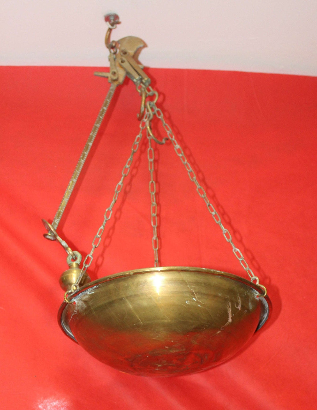 Romana de metal con plato | Artículo en excelentes condiciones. - Cositas Antiguas – La Guadaña, Anticuarios Online en Jerez , vender antigüedades, muebles antiguos