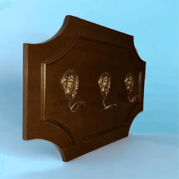 Perchero antiguo de caoba con detalles ecuestres únicos - Cositas Antiguas – La Guadaña, Anticuarios Online en Jerez , vender antigüedades, muebles antiguos