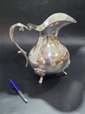 Jarra de metal plateado con patas ornamentales - Cositas Antiguas – La Guadaña, Anticuarios Online en Jerez , vender antigüedades, muebles antiguos